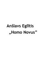 Essays 'A.Eglītis "Homo Novus"', 4.