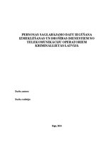 Term Papers 'Personas saglabājamo datu iegūšana izmeklēšanas un drošības dienestiem no teleko', 1.