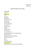 Summaries, Notes 'English culture - manners & how to be polite', 1.