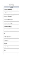 Summaries, Notes 'Information Technology - glossary', 1.