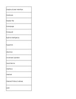 Summaries, Notes 'Information Technology - glossary', 5.