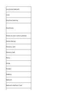 Summaries, Notes 'Information Technology - glossary', 6.