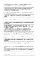 Summaries, Notes 'Information Technology - glossary', 11.