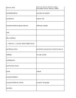 Summaries, Notes 'Information Technology - glossary', 25.