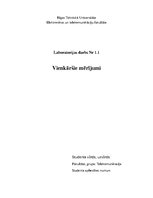 Summaries, Notes 'Vienkāršie mērījumi', 1.