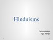 Presentations 'Hinduisms', 1.