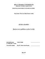 Research Papers 'Konkurences politikas analīze Latvijā', 1.