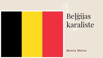 Presentations 'Beļģijas karaliste', 1.