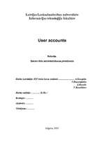 Research Papers 'Lietotāju konti	(User accounts)', 2.