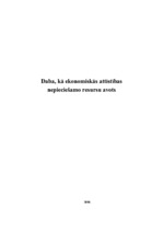 Research Papers 'Daba kā ekonomiskās attīstības avots', 1.