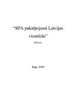 Research Papers 'SPA pakalpojumi Latvijas viesnīcās', 1.