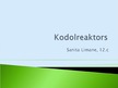 Presentations 'Kodolreaktori', 1.