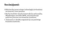 Presentations 'Būvdarbu procesi un operācijas', 21.