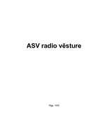 Research Papers 'ASV radio vēsture', 1.