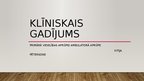 Presentations 'Klīniskais gadījums ambulatorā nodaļa', 1.