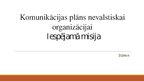Presentations 'Komunikācijas plāns nevalstiskai organizācijai "Iespējamā misija"', 1.