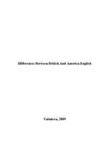 Research Papers 'Differences Between British and American English', 1.