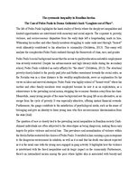 Essays 'The systematic inequality in Brazilian favelas. The Case of Pedro Paulo in Donna', 1.