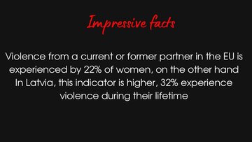 Presentations 'Violence against women In Latvia', 8.