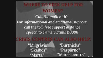 Presentations 'Violence against women In Latvia', 10.