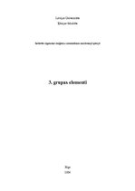 Summaries, Notes 'Organisko reaģentu izmantošana analītiskajā ķīmijā, 3. grupas elementi', 1.