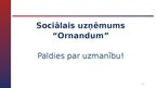 Presentations 'Sociālais uzņēmums "Ornandum"', 10.