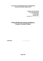 Research Papers 'Eiropas Parlaments, Eiropas Komisija un Eiropas Savienības Padome', 1.