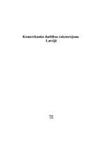 Research Papers 'Komercbanku darbības raksturojums Latvijā', 1.