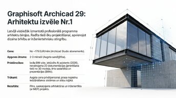 Presentations 'Labākās profesionālās programmas privātmājas projektēšanai Latvijā', 7.