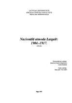Research Papers 'Nacionālā atmoda Latgalē: 1904.-1917.gads', 1.