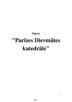 Research Papers 'Opera "Parīzes Dievmātes katedrāle"', 1.