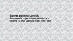 Presentations 'Sporta politika Latvijā', 1.