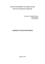 Research Papers 'American Wealthy People', 1.