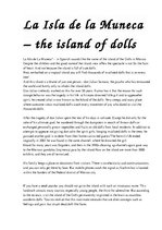 Essays 'La Isla de la Muneca - the Island of Dolls', 1.