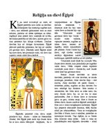Summaries, Notes 'Ēģiptiešu reliģija un kultūra', 4.