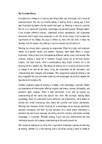 Essays 'My Favorite Hobby', 1.