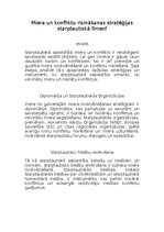 Summaries, Notes 'Miera un konfliktu risināšanas stratēģijas starptautiskā līmenī', 1.