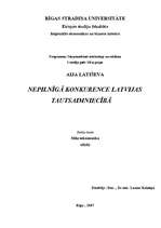 Research Papers 'Nepilnīgā konkurence Latvijas tautsaimniecībā', 1.