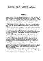 Research Papers 'Latvijas integrācijas process Eiropas Savienībā', 2.