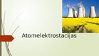 Presentations 'Atomelektrostacijas', 1.