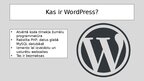Presentations 'WordPress ievainojamības', 2.