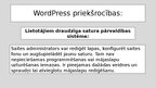 Presentations 'WordPress ievainojamības', 5.