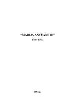 Research Papers 'Marija Antuanete 1755.-1793.', 1.