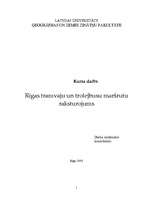 Research Papers 'Rīgas tramvaju un trolejbusu maršrutu raksturojums', 1.