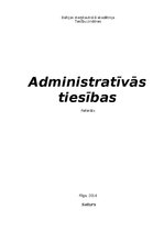 Research Papers 'Administratīvās tiesības', 1.