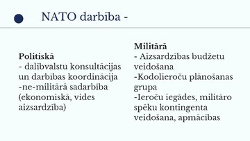 Presentations 'NATO - Ziemeļatlantijas Līguma organizācija', 9.