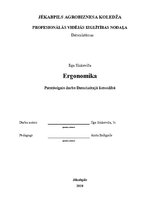 Research Papers 'Ergonomika', 1.