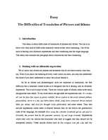 Essays 'The Difficulties of Translation of Phrases and Idioms', 1.