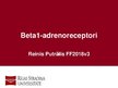 Presentations 'Beta-1 adrenoreceptori', 1.