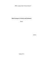Summaries, Notes 'Road Transport in Latvia and Lithuania', 1.